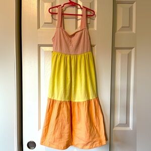 Carters size 10 color block maxi dress
